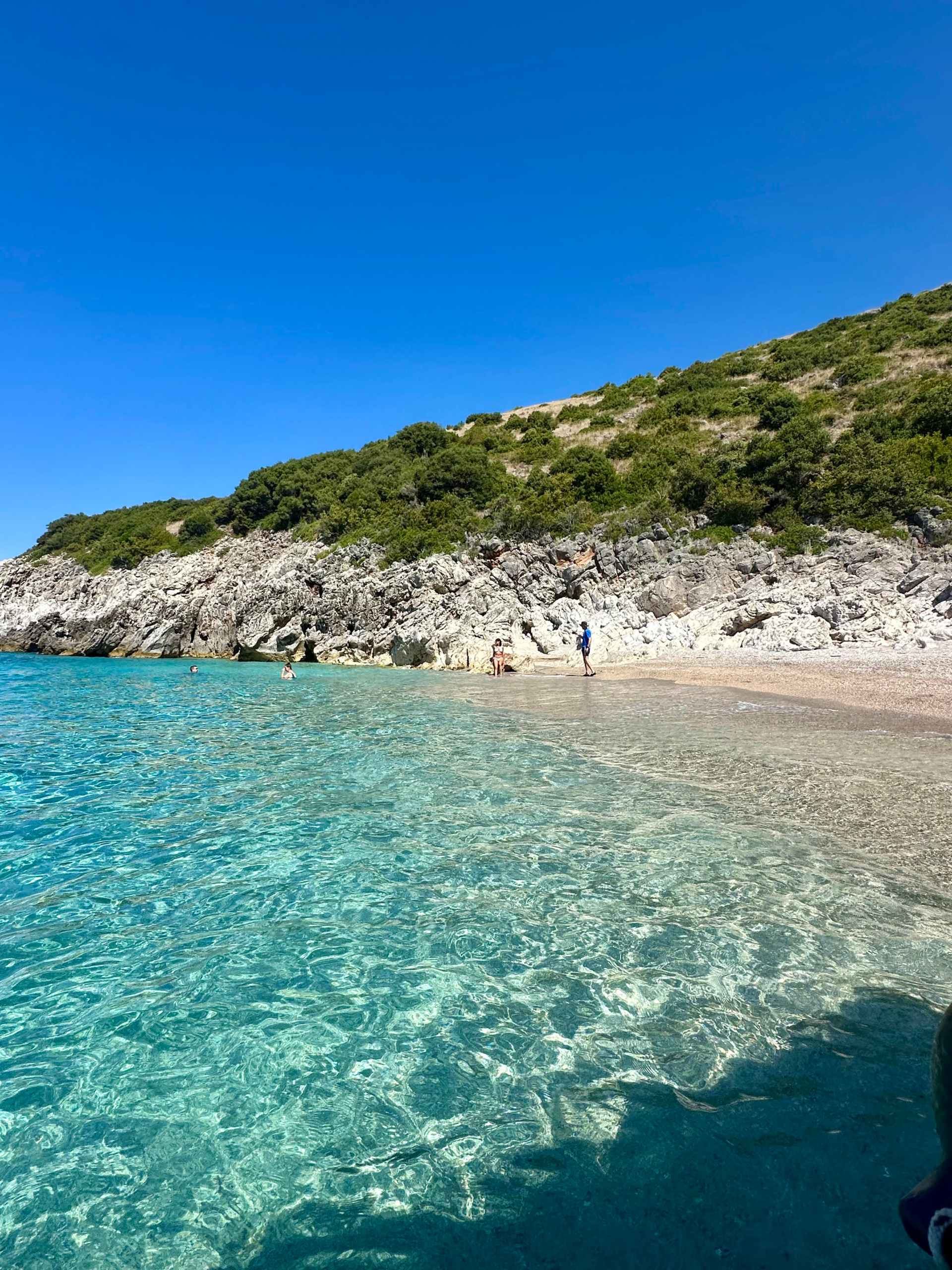 Crystal Bay Hidden Beach in Himara, Albania – turquoise waters and secluded coastline