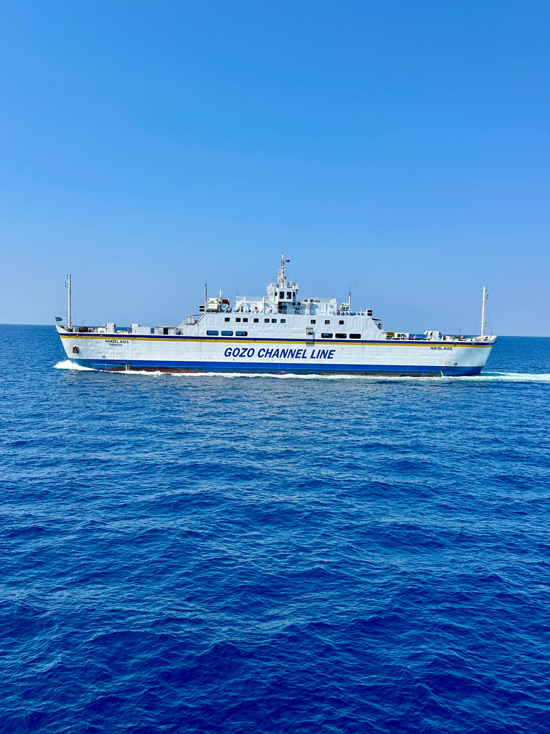 Gozo Channel ferry crossing between Malta and Gozo, a scenic and popular way to get around Malta’s islands.